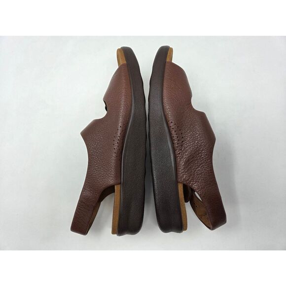 SAS SAN ANTONIO SHOES TRIPAD RELAXED AMBER BROWN LEATHER SANDALS WOMENS 12 N NEW - Picture 6 of 8